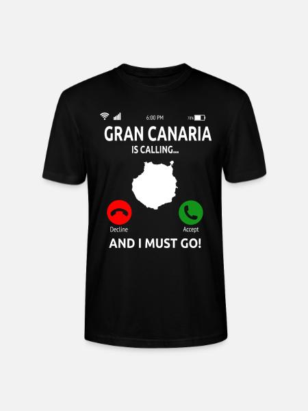 Gran Canaria Îles Canaries Vacances - T-shirt bio CRAFTER Stanley Stella Unisexe - noir