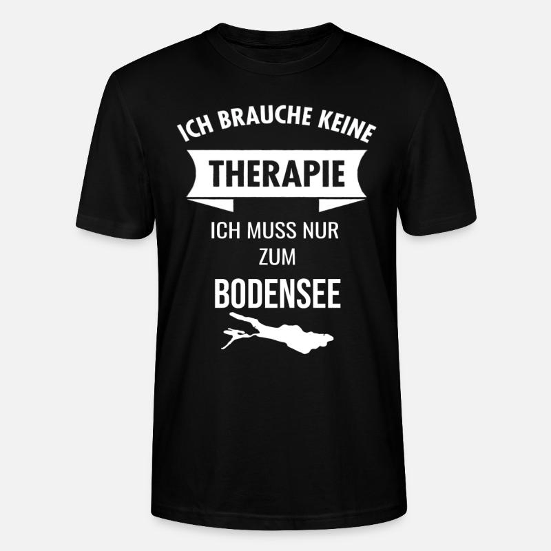 Bodensee Urlaub Bodenseeregion Idee - Stanley/Stella Unisex Bio-T-Shirt CRAFTER - Schwarz