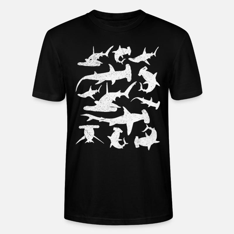 Requins-marteaux Grand requin-marteau Requin-marteau - T-shirt bio CRAFTER Stanley Stella Unisexe - noir