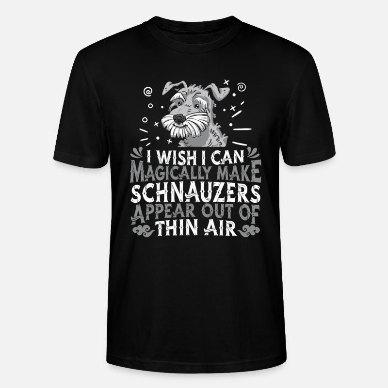 Schnauzer Chien Géant Schnauzer - T-shirt bio CRAFTER Stanley Stella Unisexe - noir