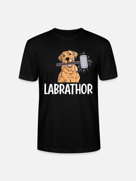 Labrathor Labrador Retriever Golden Retriever - Stanley/Stella CRAFTER Unisex Organic T-Shirt - black