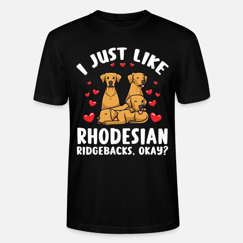 Rhodesian Ridgeback Hund - Stanley/Stella Unisex Bio-T-Shirt CRAFTER - Schwarz