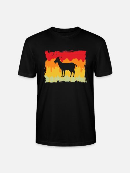 Goat Retro - Stanley/Stella CRAFTER Unisex Organic T-Shirt - black