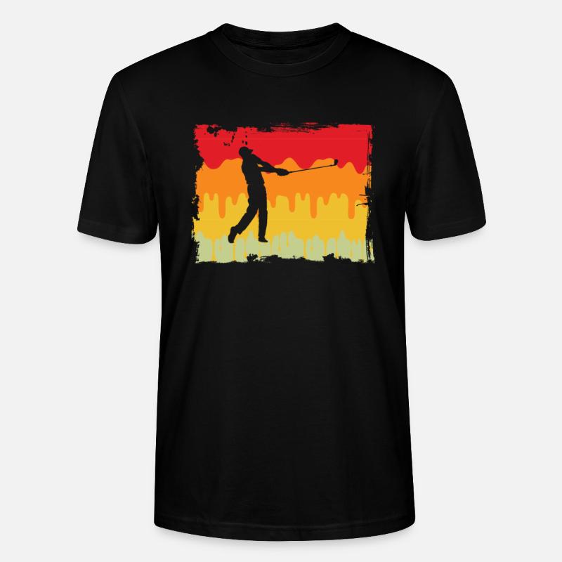 Golf Retro - Stanley/Stella Unisex Bio-T-Shirt CRAFTER - Schwarz