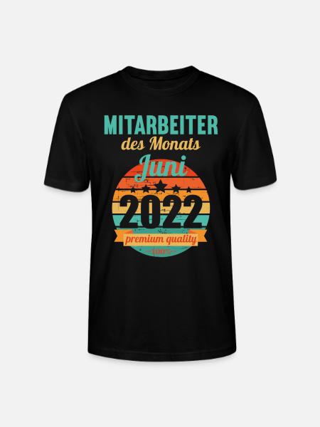 Mitarbeiter des Monats Juni 2022 - Stanley/Stella Unisex Bio-T-Shirt CRAFTER - Schwarz