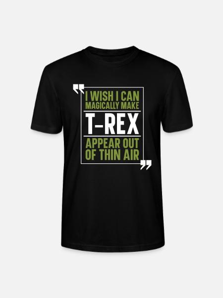 T-Rex Tyrannosaurus Rex - Stanley/Stella CRAFTER Unisex Organic T-Shirt - black