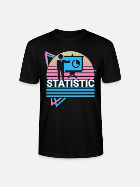 Statistician Statistician Retro Gift - Stanley/Stella CRAFTER Unisex Organic T-Shirt - black