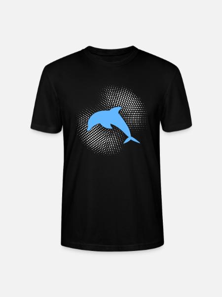 Dolphin - Stanley/Stella CRAFTER Unisex Organic T-Shirt - black