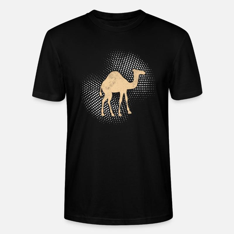 Kamel Dromedar - Stanley/Stella Unisex Bio-T-Shirt CRAFTER - Schwarz
