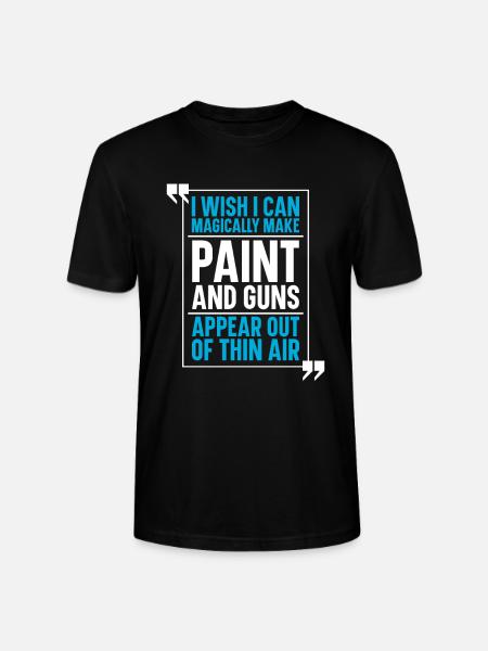Paintball - Stanley/Stella CRAFTER Unisex Organic T-Shirt - black