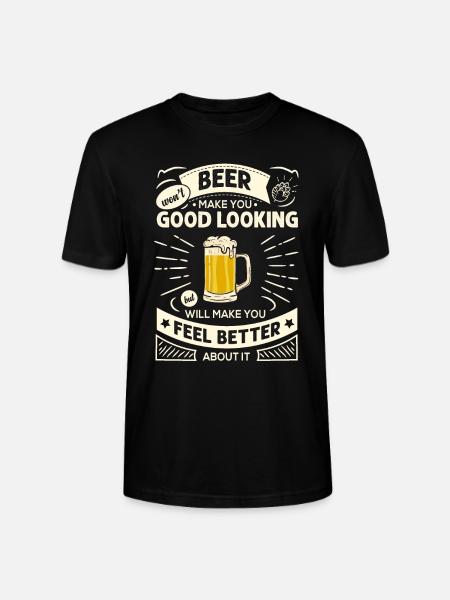La birra non ti renderà divertente l'umorismo della birra dicendo - Maglietta unisex ecologica CRAFTER di Stanley/Stella - nero