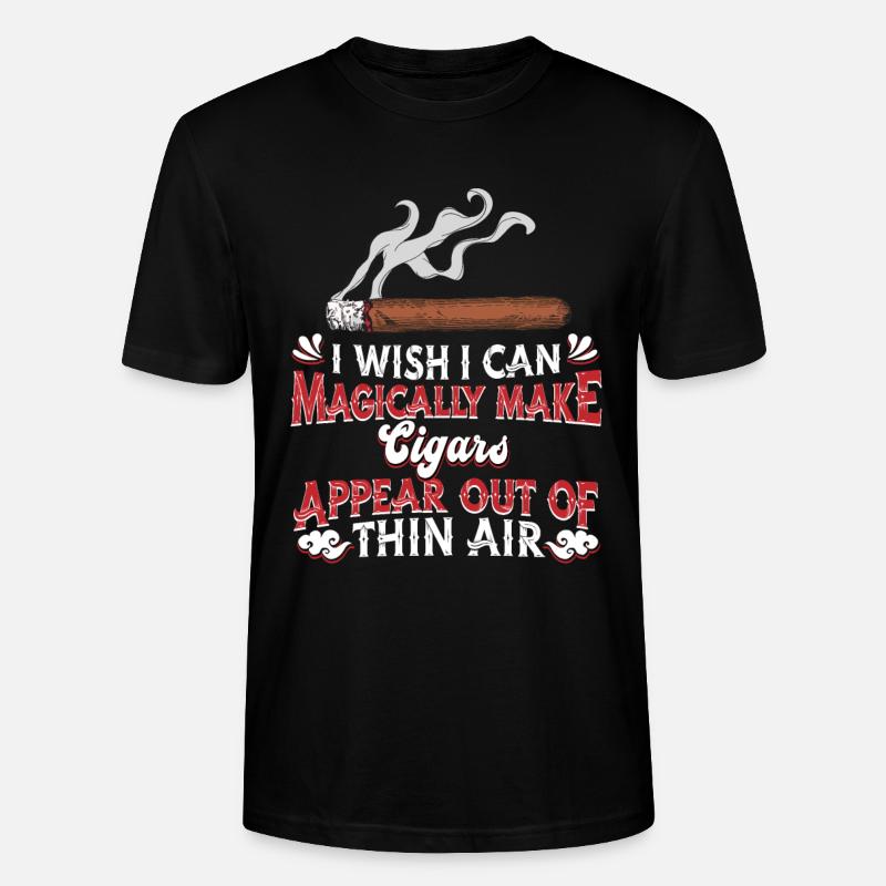 Cigare - T-shirt bio CRAFTER Stanley Stella Unisexe - noir