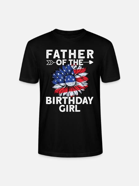 Father Of The Birthday Girl - Stanley/Stella CRAFTER Unisex Organic T-Shirt - black