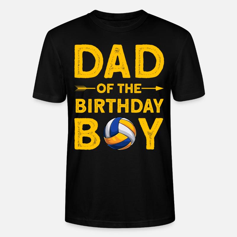 Papa du garçon d’anniversaire - T-shirt bio CRAFTER Stanley Stella Unisexe - noir