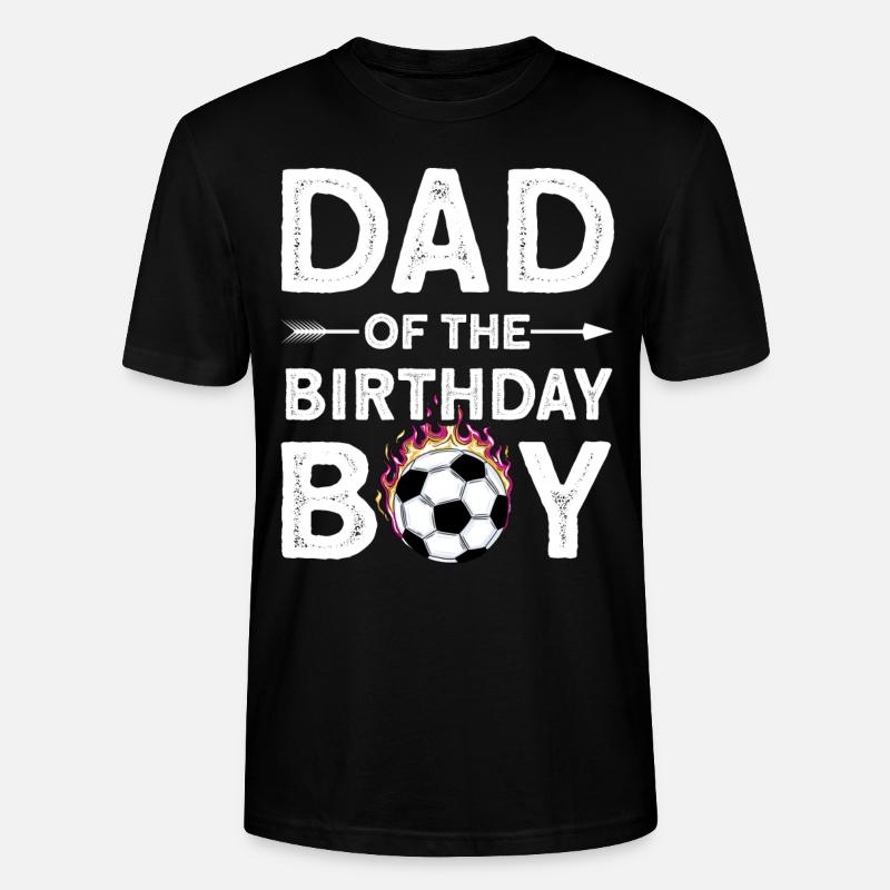Papa du garçon d’anniversaire - T-shirt bio CRAFTER Stanley Stella Unisexe - noir