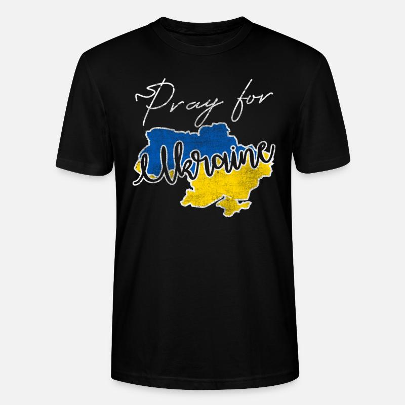 Ukraine Krieg - Stanley/Stella Unisex Bio-T-Shirt CRAFTER - Schwarz
