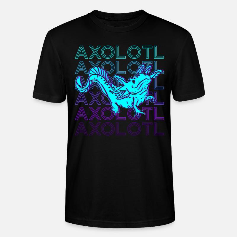 Axolotl Rétro Cadeau - T-shirt bio CRAFTER Stanley Stella Unisexe - noir