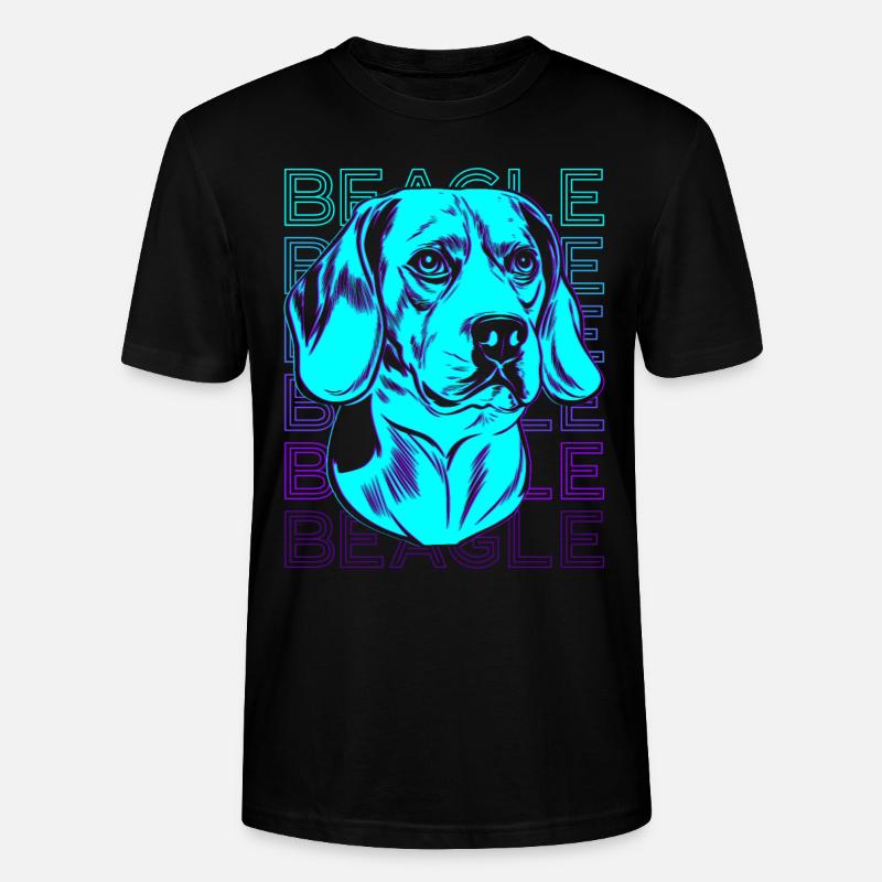 Beagle Retro Cadeau - T-shirt bio CRAFTER Stanley Stella Unisexe - noir