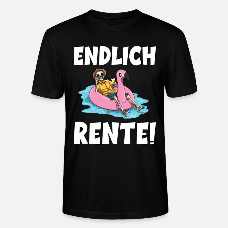 Endlich Rente - Stanley/Stella Unisex Bio-T-Shirt CRAFTER - Schwarz
