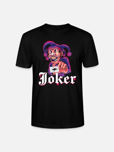 Carte Joker Violet - T-shirt bio CRAFTER Stanley Stella Unisexe - noir