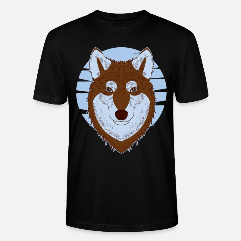 Siberian Husky - Stanley/Stella Unisex Bio-T-Shirt CRAFTER - Schwarz