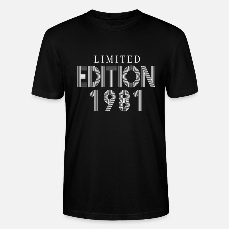 Édition limitée 1981 - T-shirt bio CRAFTER Stanley Stella Unisexe - noir