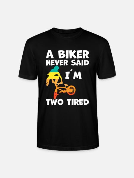 BMX Biker Racing Stunt - Stanley/Stella CRAFTER Unisex Organic T-Shirt - black