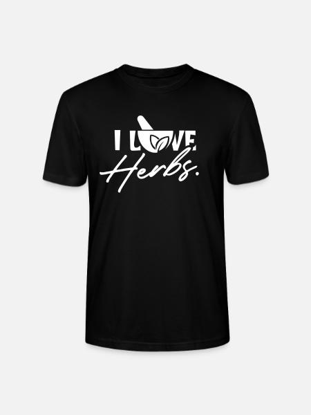 Ik hou van kruidenkruid kruidenkruid - Stanley/Stella Uniseks bio-T-shirt CRAFTER - zwart
