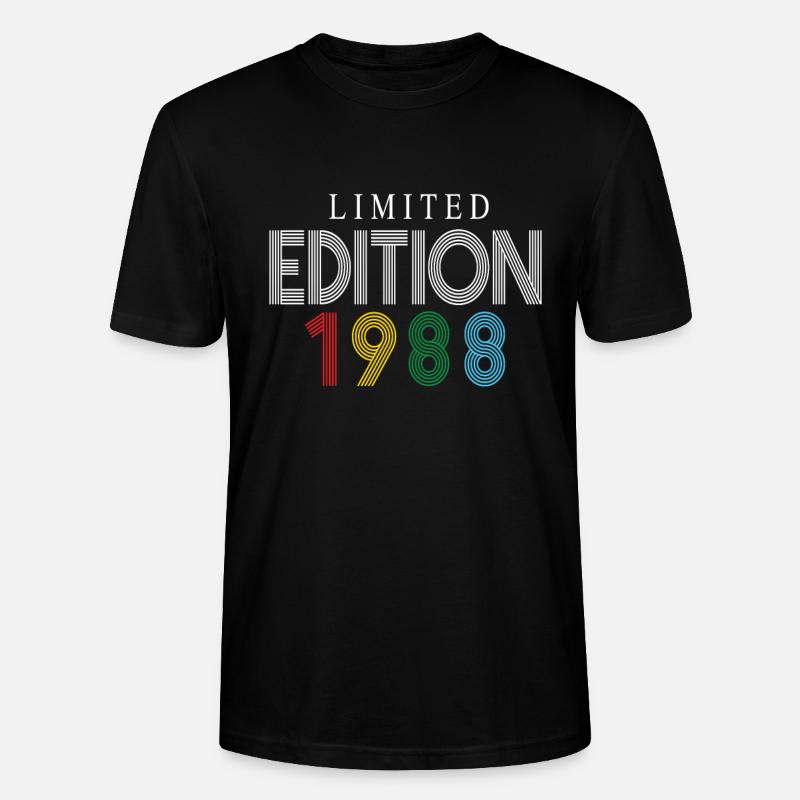 Édition limitée 1988 - T-shirt bio CRAFTER Stanley Stella Unisexe - noir