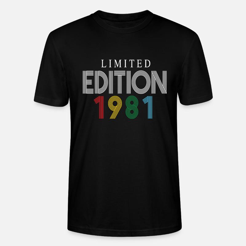 Édition limitée 1981 - T-shirt bio CRAFTER Stanley Stella Unisexe - noir