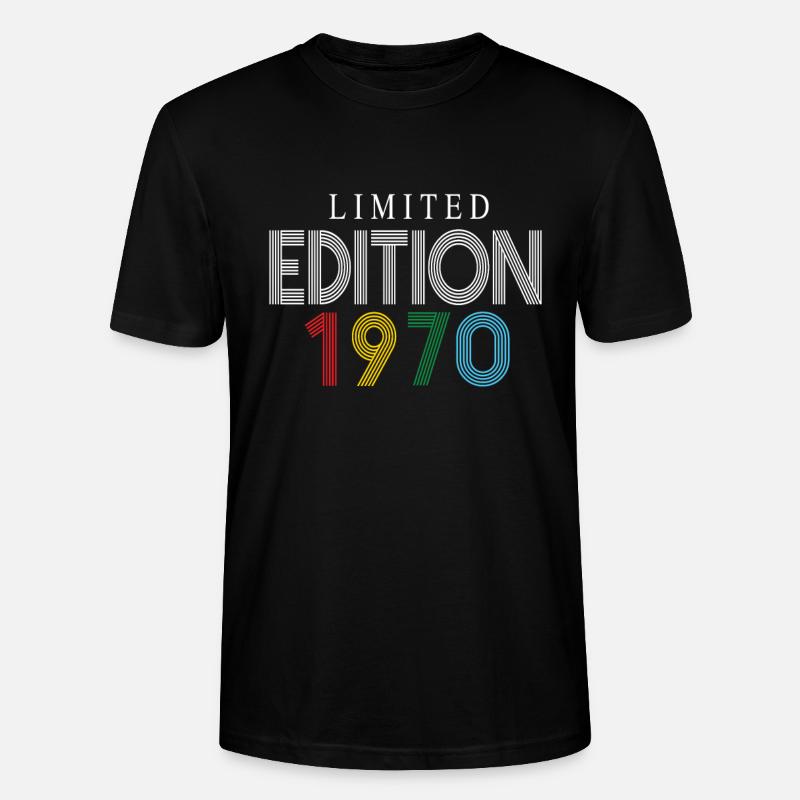 Édition limitée 1970 - T-shirt bio CRAFTER Stanley Stella Unisexe - noir