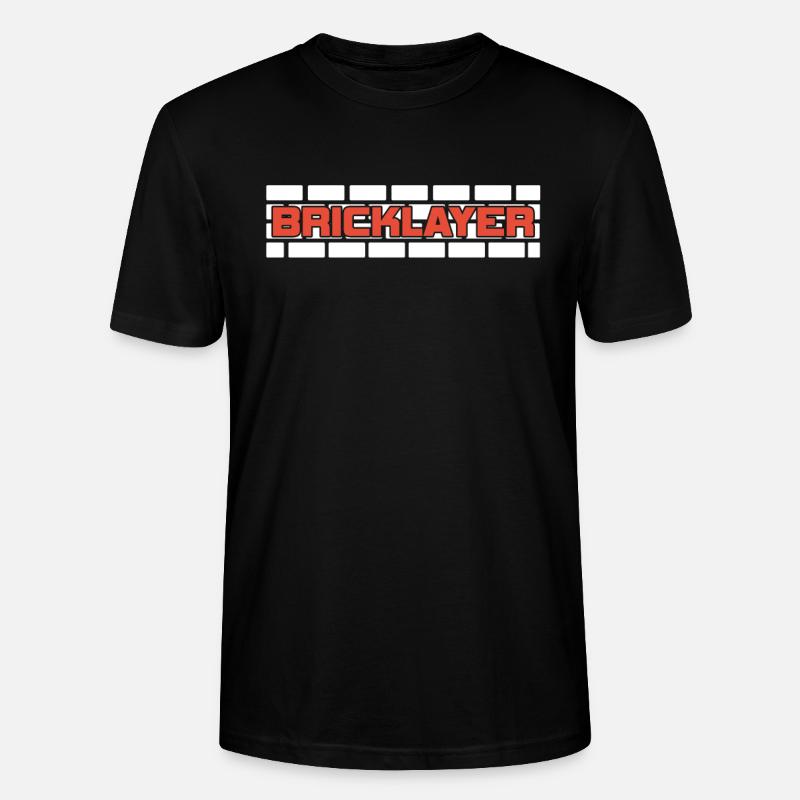 Maçon Maçonnerie Artisans Brique - T-shirt bio CRAFTER Stanley Stella Unisexe - noir