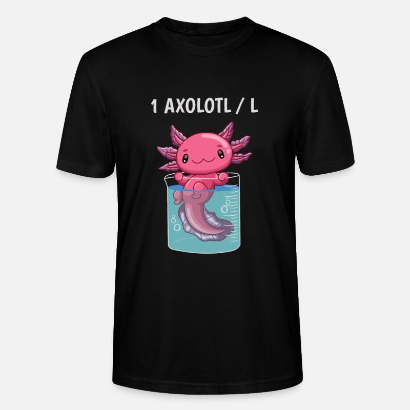 Drôle de cadeau axolotl - T-shirt bio CRAFTER Stanley Stella Unisexe - noir