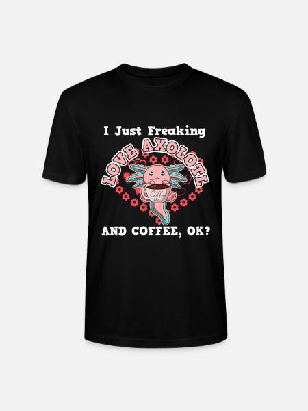 Cadeau café Axolotl - T-shirt bio CRAFTER Stanley Stella Unisexe - noir