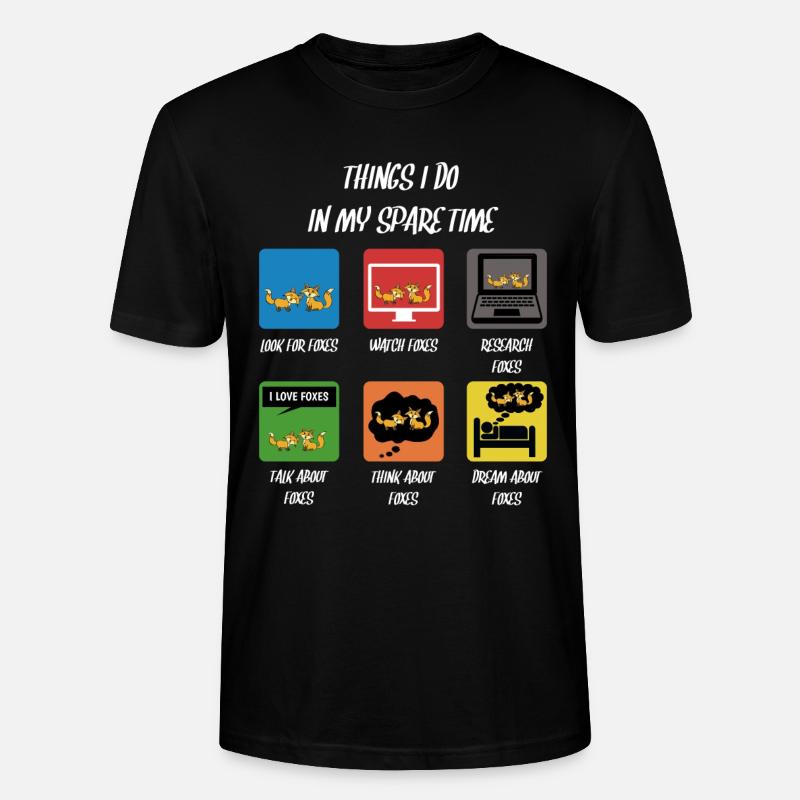 Fuchs - Stanley/Stella Unisex Bio-T-Shirt CRAFTER - Schwarz