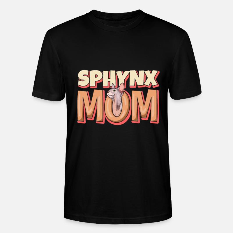 Sphynx-mutter - Stanley/Stella Unisex Bio-T-Shirt CRAFTER - Schwarz