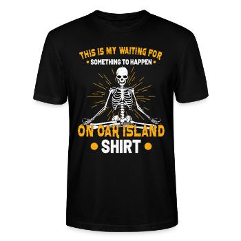 Oak Island Chasse au trésor Secret de Oak Island - T-shirt bio CRAFTER Stanley Stella Unisexe - noir - Devant - Alina (178cm) & Michal (187cm)