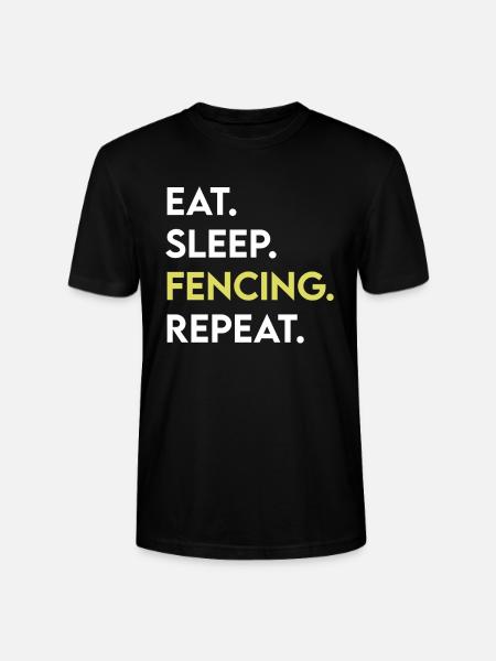 Fencing - Stanley/Stella CRAFTER Unisex Organic T-Shirt - black