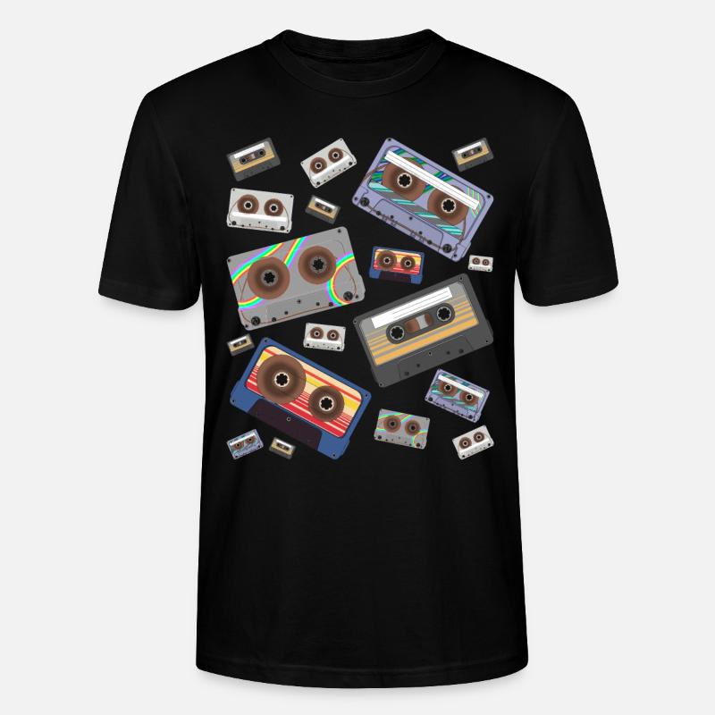 Kassette - Stanley/Stella Unisex Bio-T-Shirt CRAFTER - Schwarz