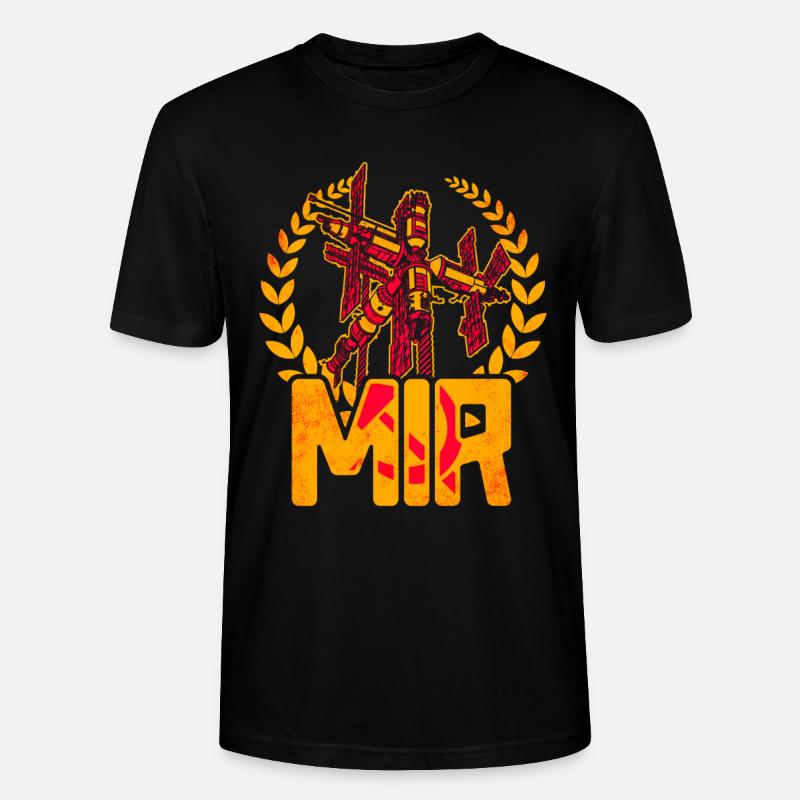 Station spatiale Mir - T-shirt bio CRAFTER Stanley Stella Unisexe - noir