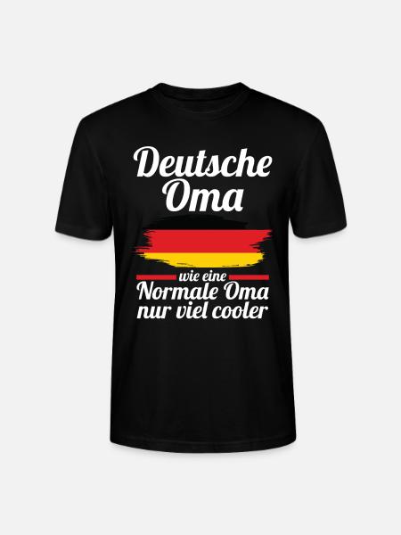 Deutsche Deutsche Oma Deutschland - Stanley/Stella Unisex Bio-T-Shirt CRAFTER - Schwarz