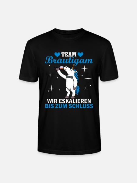 Team Bräutigam JGA Junggesellenabschied Polter - Stanley/Stella Unisex Bio-T-Shirt CRAFTER - Schwarz