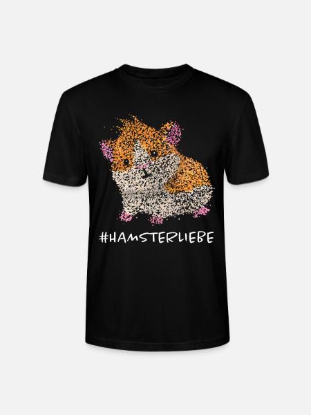 Hamsterliebe Hamster Goldhamster Nager - Stanley/Stella Unisex Bio-T-Shirt CRAFTER - Schwarz