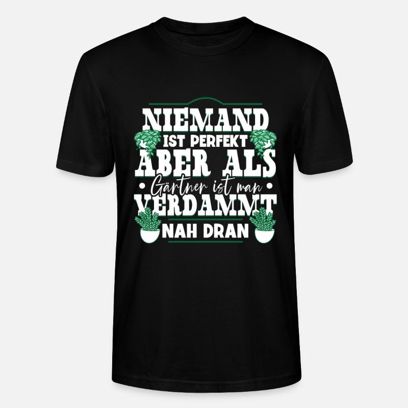 Garten Gärtner - Stanley/Stella Unisex Bio-T-Shirt CRAFTER - Schwarz
