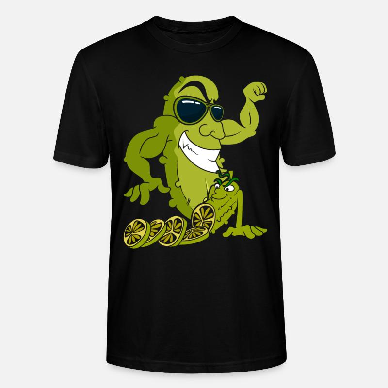 Gurke - Stanley/Stella Unisex Bio-T-Shirt CRAFTER - Schwarz