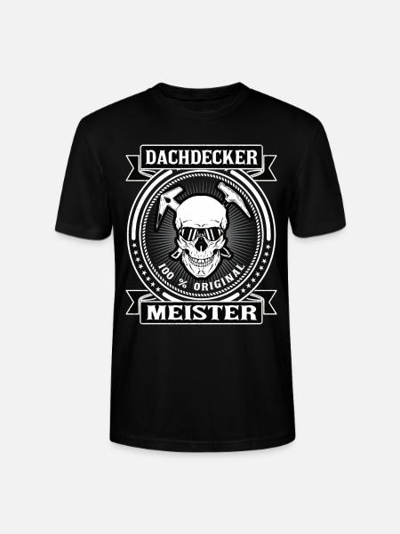 Dachdecker Meister Geschenk Retro - Stanley/Stella Unisex Bio-T-Shirt CRAFTER - Schwarz