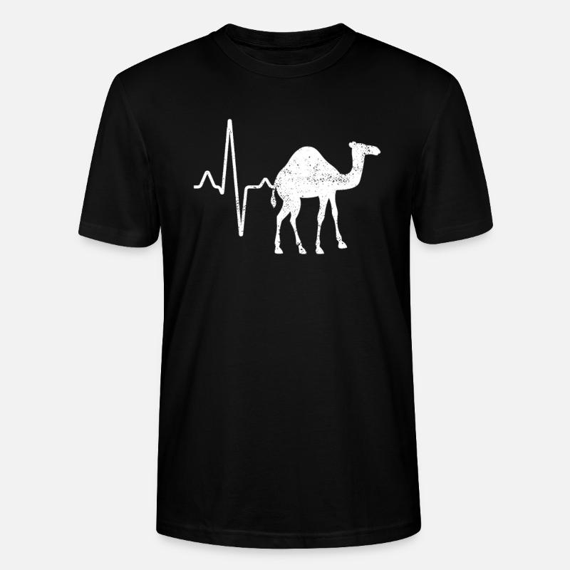 Dromedar Kamel Herzschlag - Stanley/Stella Unisex Bio-T-Shirt CRAFTER - Schwarz