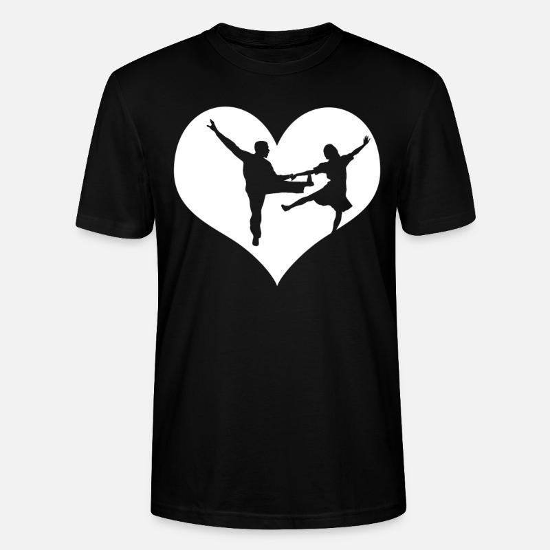 Boogie Woogie Herz Boogie-Woogie Swing - Stanley/Stella Unisex Bio-T-Shirt CRAFTER - Schwarz