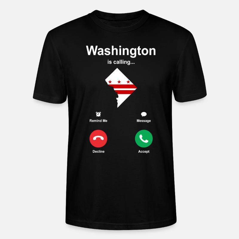 Horizon de Washington - T-shirt bio CRAFTER Stanley Stella Unisexe - noir