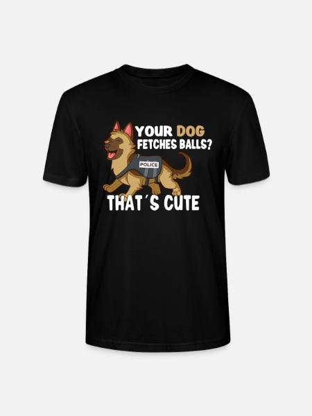 Police Cop Officer Police Office - Stanley/Stella CRAFTER Unisex Organic T-Shirt - black